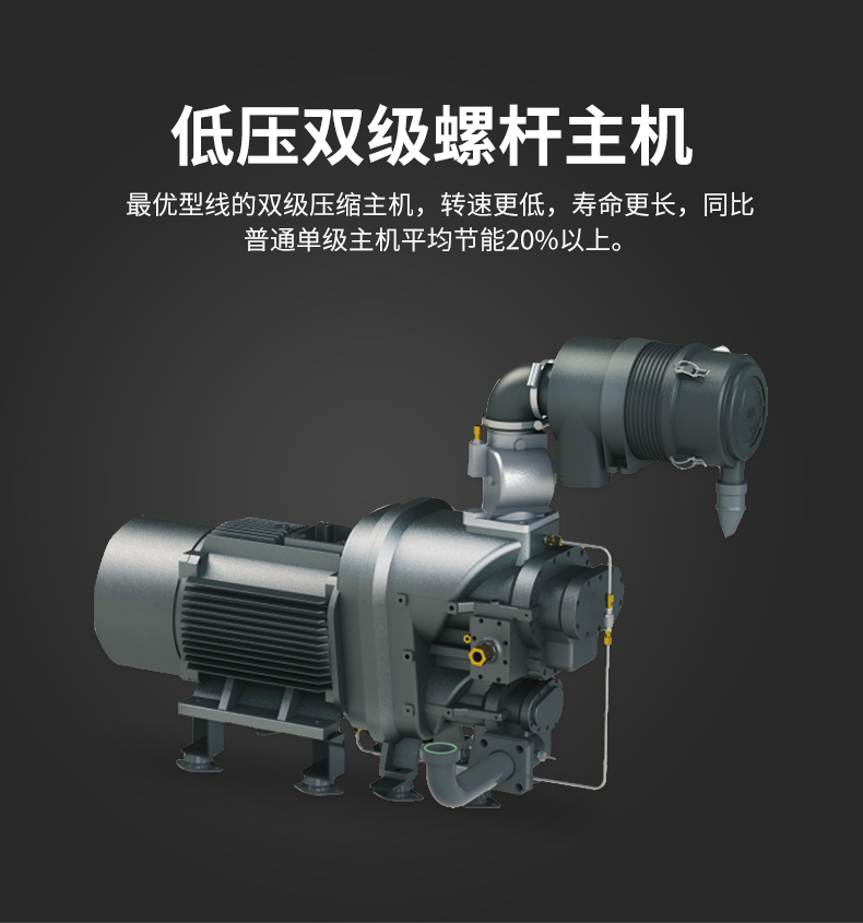 低壓變頻雙級(jí)螺桿空壓機(jī)